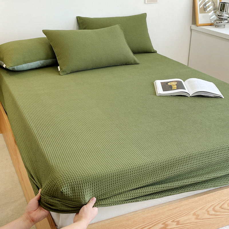 Solid Color Bed Sheet Set Soft & Smooth Breathable Bed Sheet Set