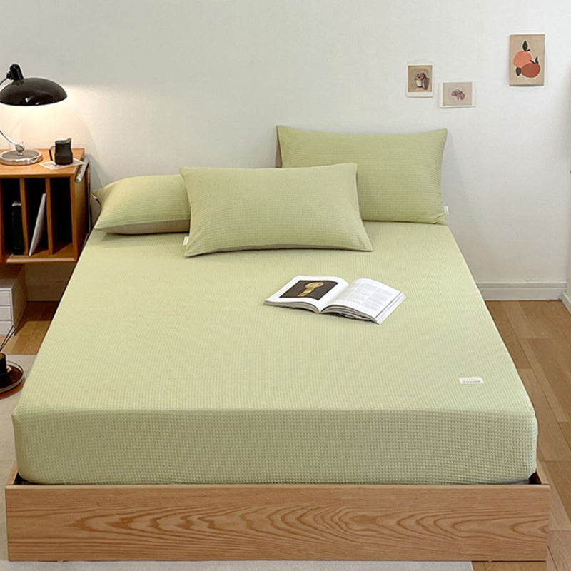 Solid Color Bed Sheet Set Soft & Smooth Breathable Bed Sheet Set