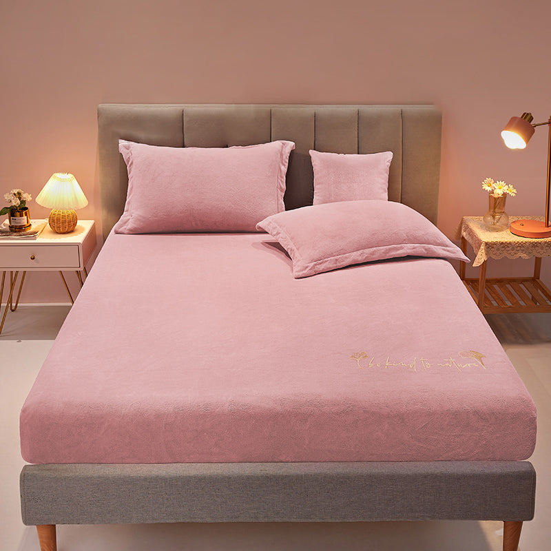 Polyester Bed Sheet Set Solid Color Extra Soft Bed Sheet Set