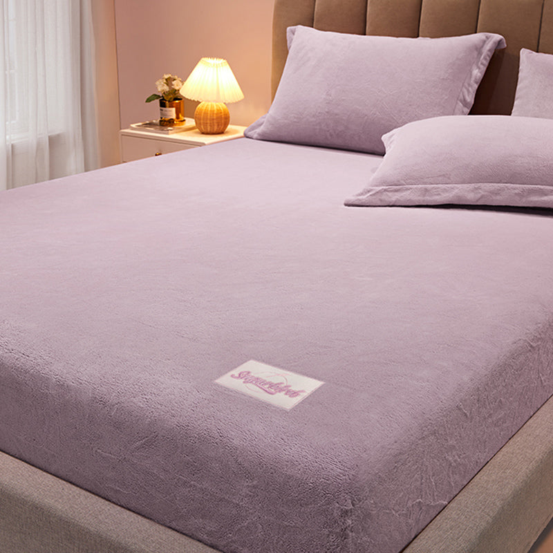 Polyester Bed Sheet Set Solid Color Extra Soft Bed Sheet Set