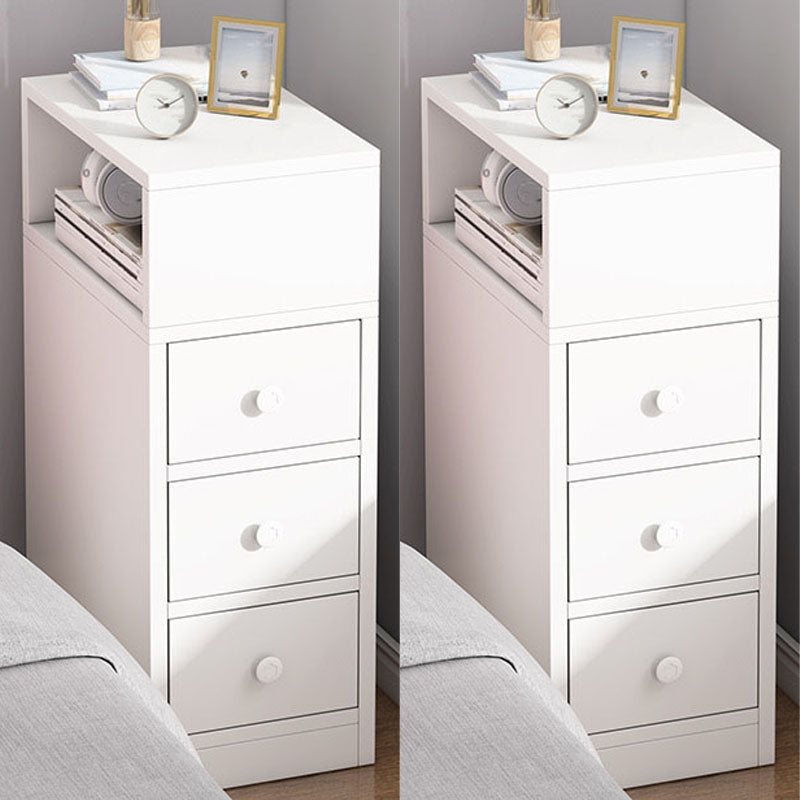 Modern Bed Nightstand Drawers Included Wood Night Table for Bedroom