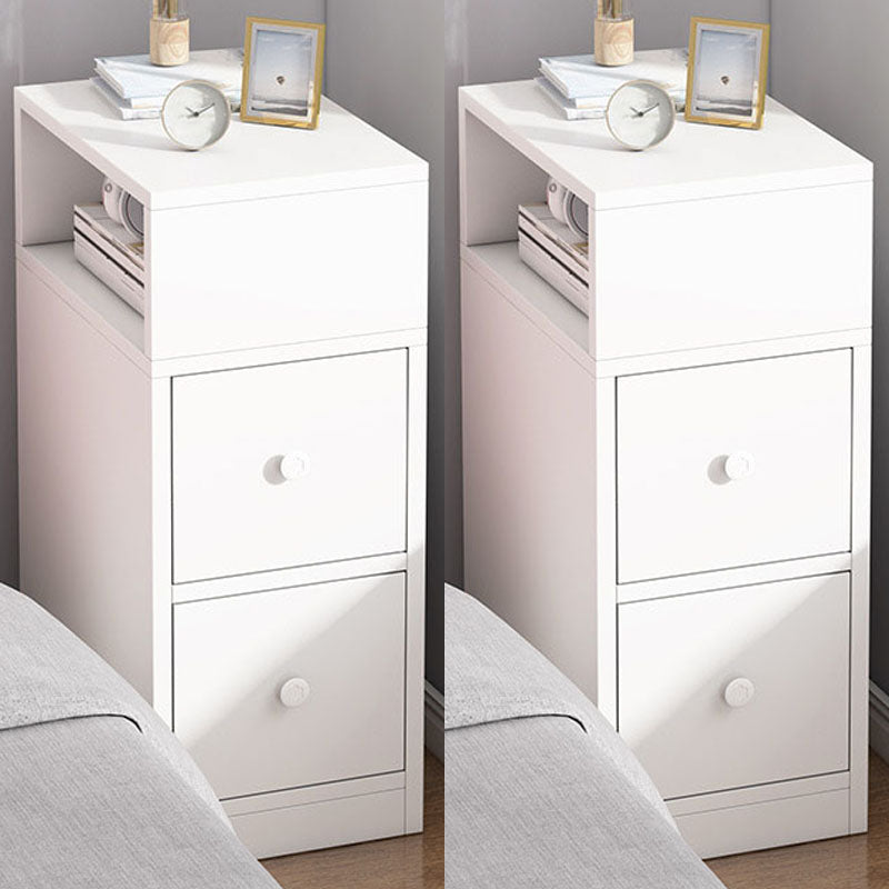 Modern Bed Nightstand Drawers Included Wood Night Table for Bedroom