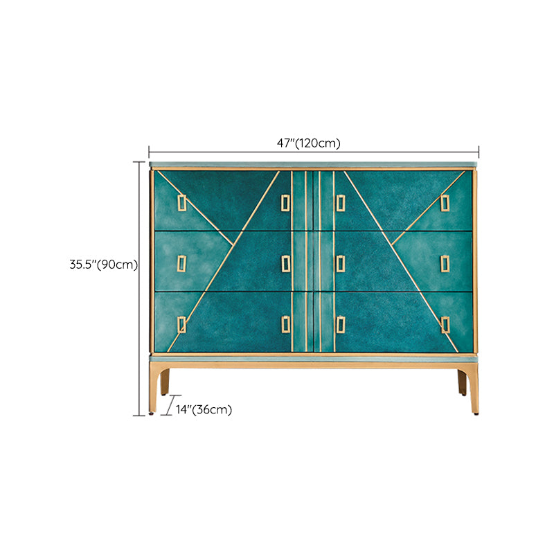 Wooden Storage Chest Dresser Contemporary Glam Dresser for Bedroom