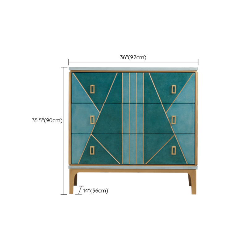 Wooden Storage Chest Dresser Contemporary Glam Dresser for Bedroom