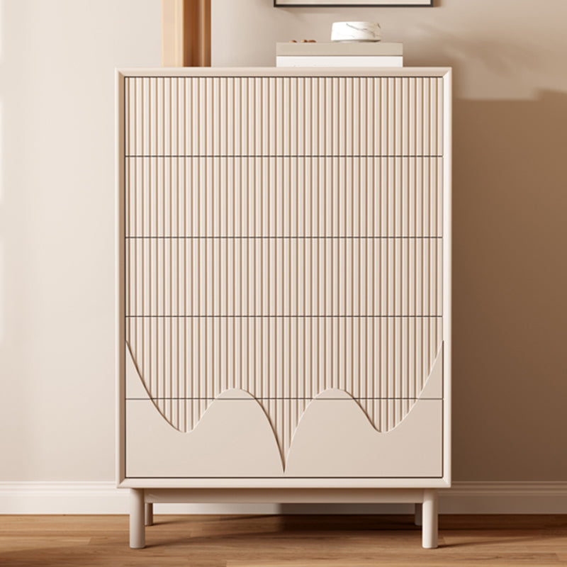 Contemporary Storage Chest Dresser Wooden Chest with Drawers