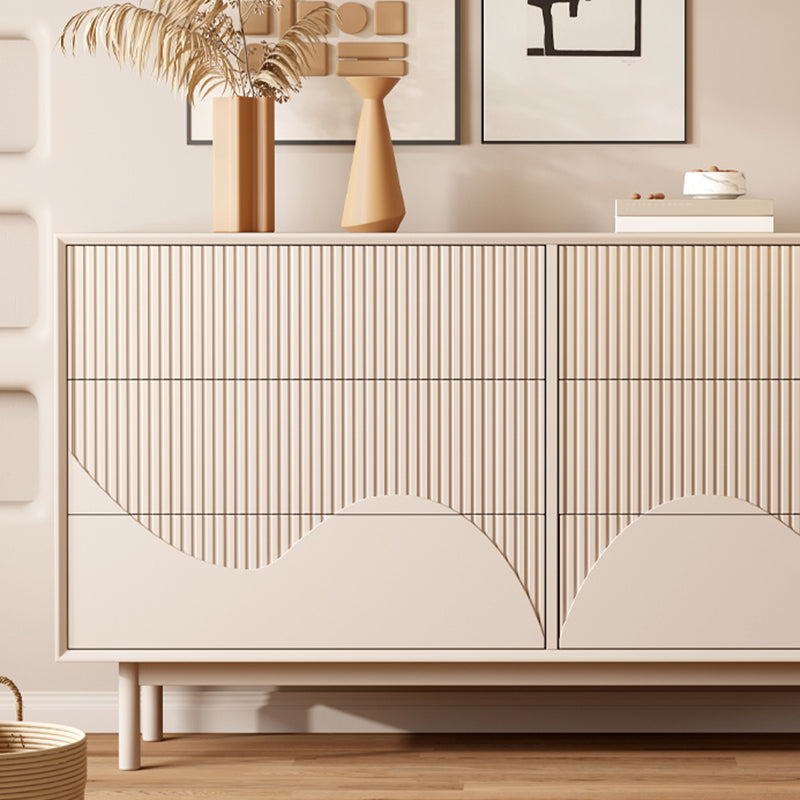 Contemporary Storage Chest Dresser Wooden Chest with Drawers
