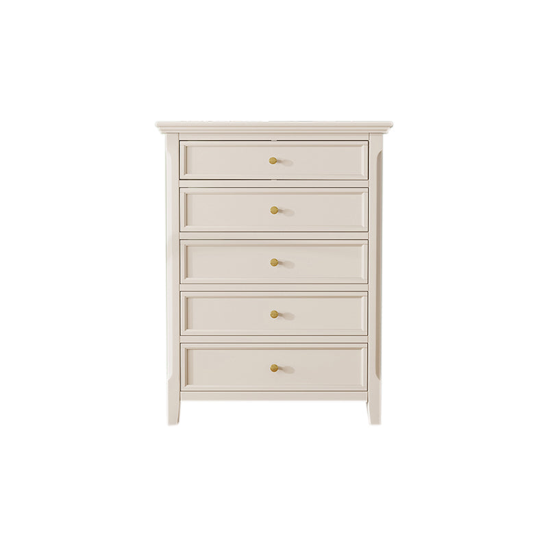 Wooden Storage Chest Dresser Classic Glam Dresser for Bedroom