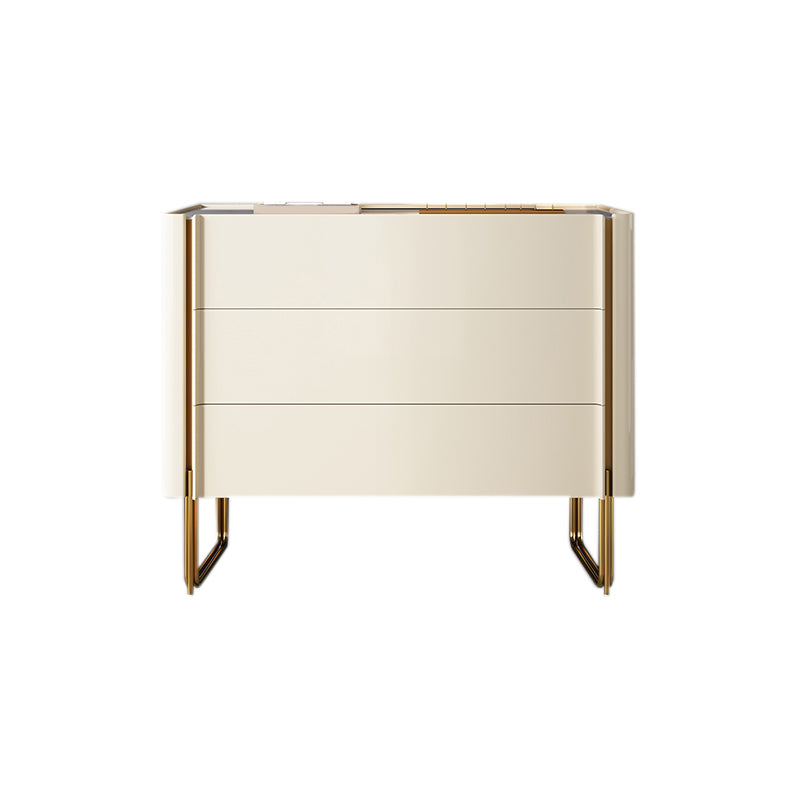 Stone Storage Chest Dresser Classic Glam Dresser with Drawers