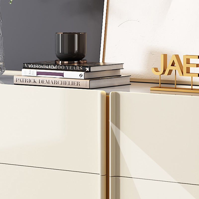 Stone Storage Chest Dresser Classic Glam Dresser with Drawers