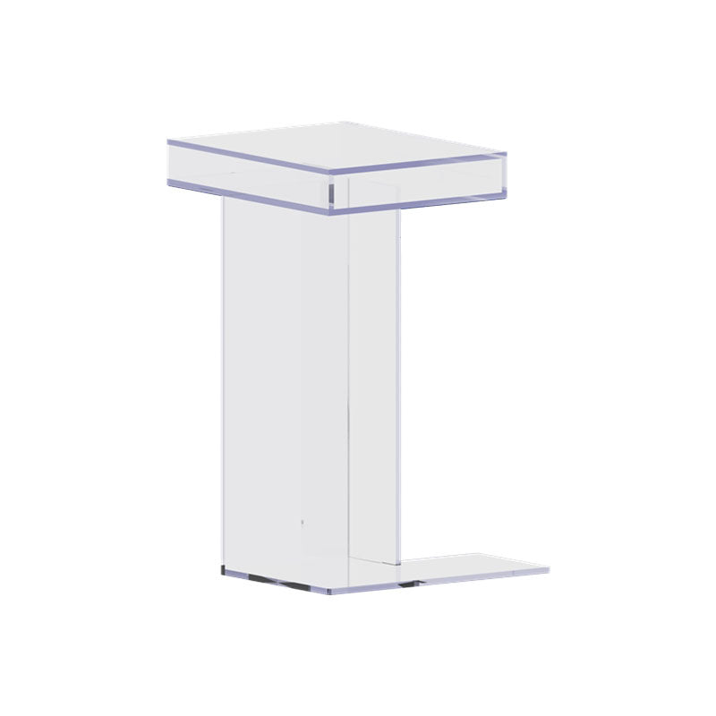 Contemporary Open Back Vertical Bookshelf Acrylic Bookshelf for Home Office