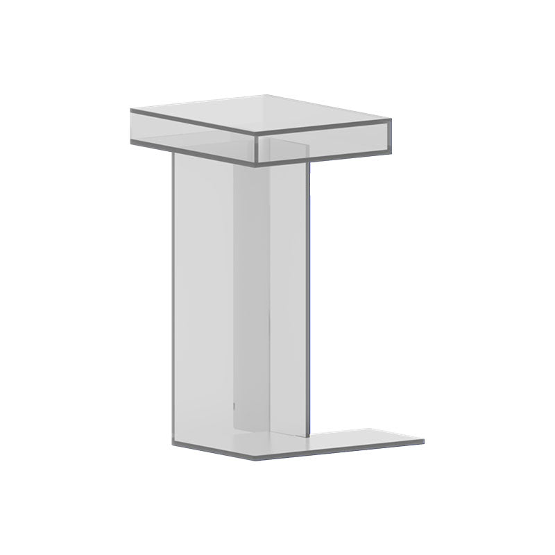 Contemporary Open Back Vertical Bookshelf Acrylic Bookshelf for Home Office