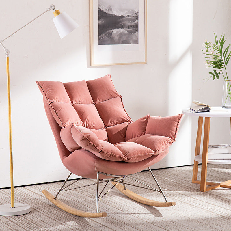 Contemporary Single Sofa Rocking Chair Indoor Rocking Chair with Cushion