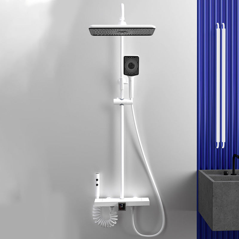 Modern Shower Trim Pure Color Slide Bar Included Shower Combo