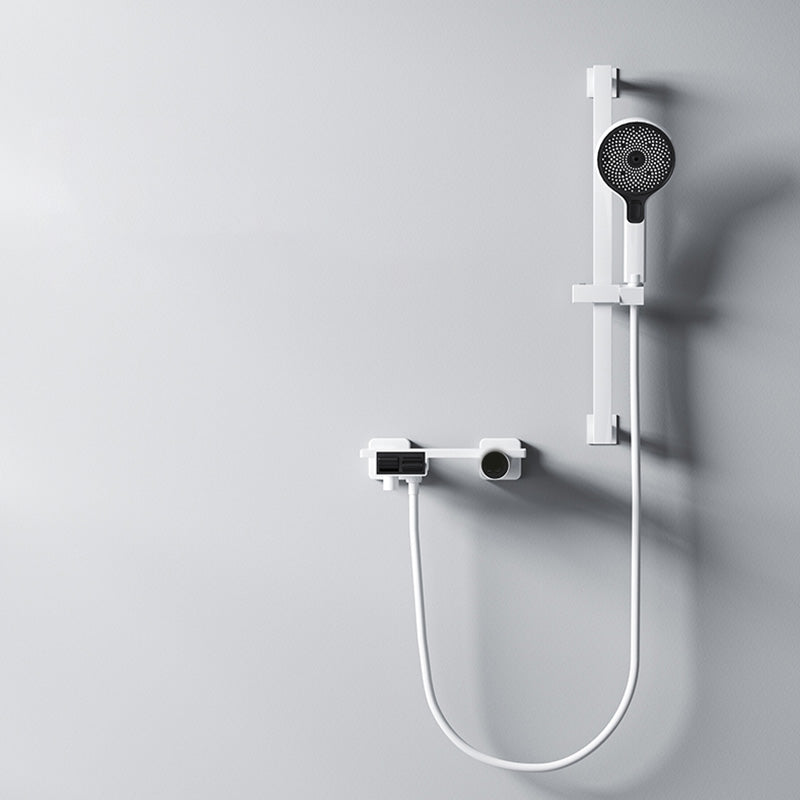 Classic Shower System Adjustable Spray Pattern Swivel Shower Combo with Slide Bar
