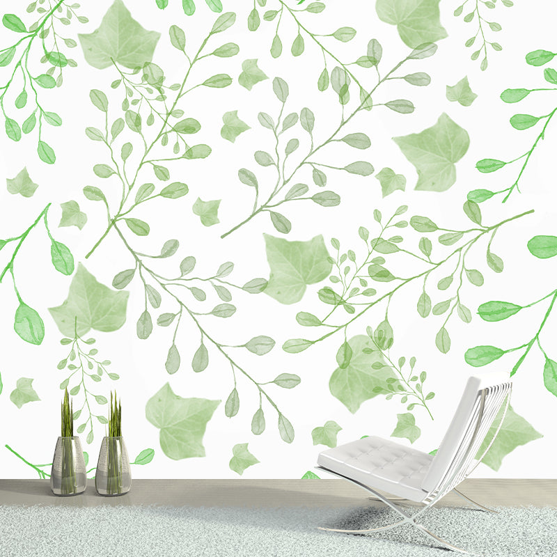 Decorative Mural Wallpaper Plant Illustration Indoor Wall Mural