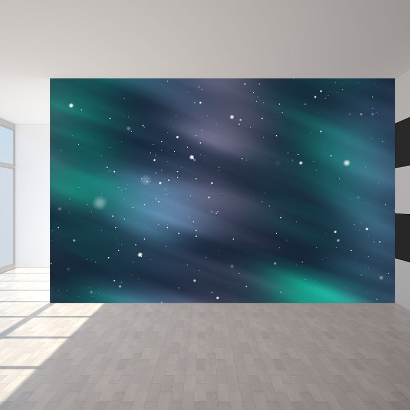 Modern Illustration Mural Wallpaper Starry Sky Sitting Room Wall Mural