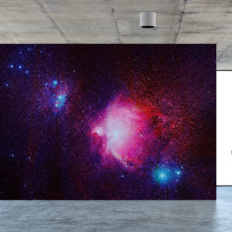 Modern Illustration Mural Wallpaper Starry Sky Sitting Room Wall Mural