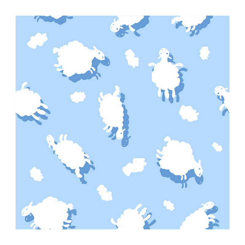 Cartoon Animals Wallpaper Environment Friendly Mildew Resistant Indoor Wall Mural