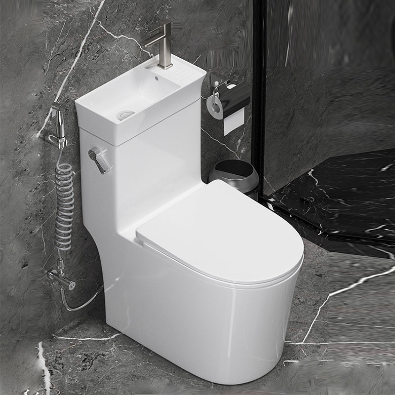 All In One Floor Mounted Toilet Siphon Jet Porcelain Modern Toilet Bowl