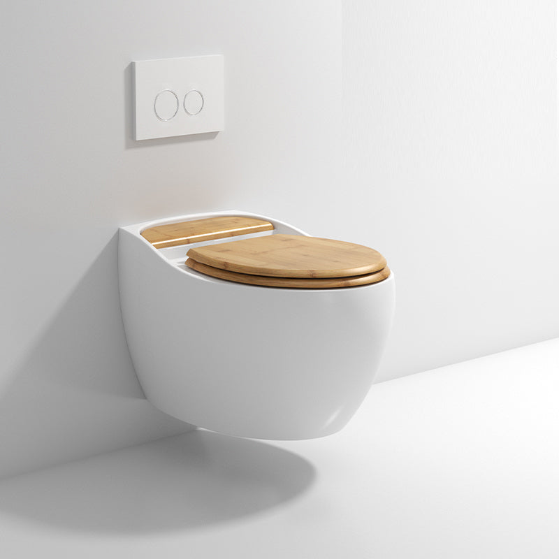 Wall Mount Modern Flush Toilet Porcelain Single Flush Toilet