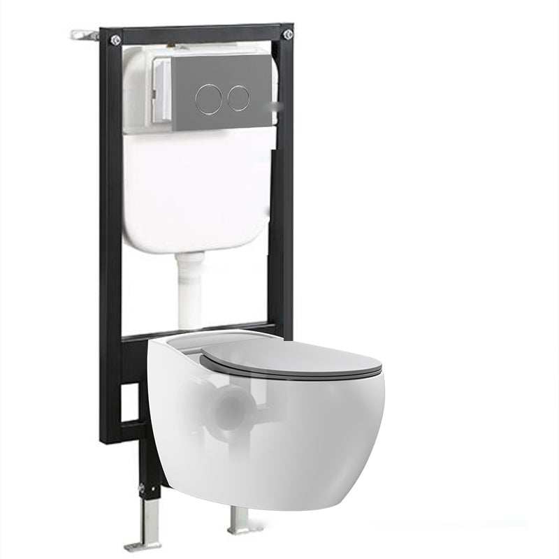 Wall Mount Modern Flush Toilet Porcelain Single Flush Toilet