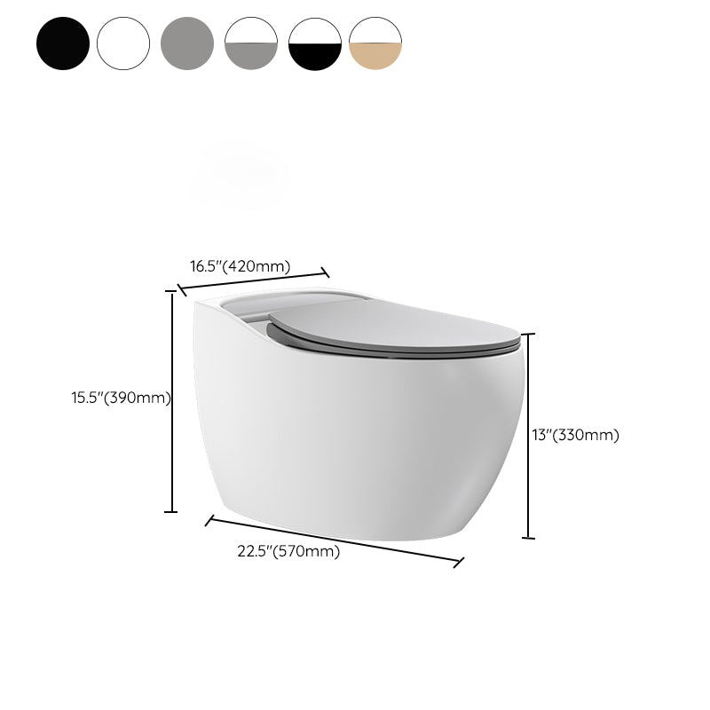 Wall Mount Modern Flush Toilet Porcelain Single Flush Toilet