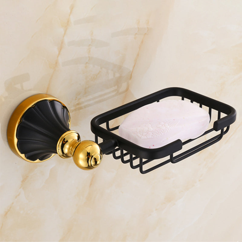 Traditional Bathroom Accessory Kit Towel Bar Bath Shelf Black Bath Hardware Set