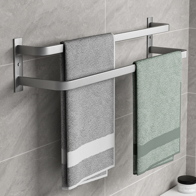 Modern Grey Bath Hardware Set Towel Bar Paper Holder Bathroom Accessory Kit