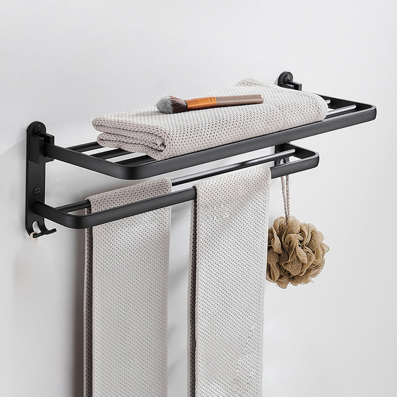 Modern Bath Hardware Set Black Towel Bar Paper Holder Bathroom Accessory Kit
