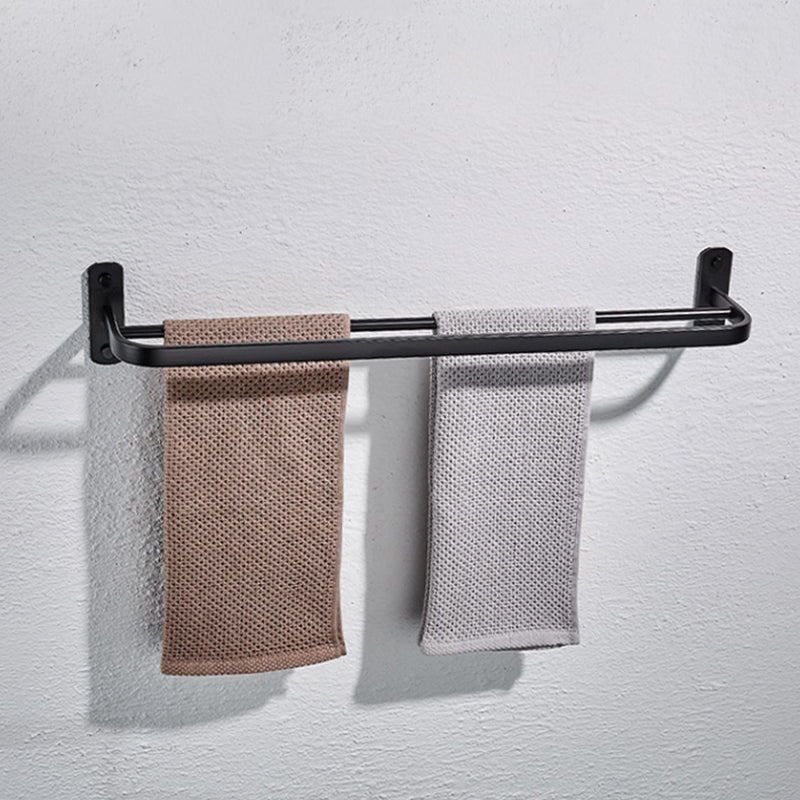 Modern Black Bathroom Accessory Kit Towel Bar Bath Shelf Bath Hardware Set