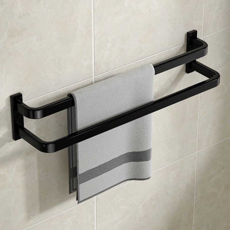 Modern Bathroom Set Towel Bar Paper Holder Black Bathroom Accessory Kit