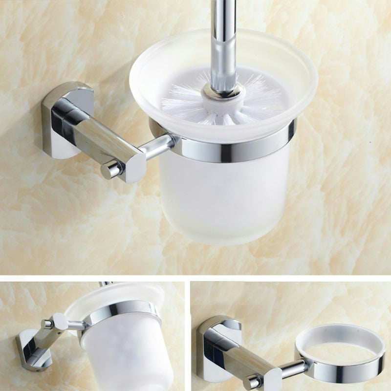 Modern Bathroom Accessory Kit Paper Holder Towel Bar Stainless Steel Bathroom Set
