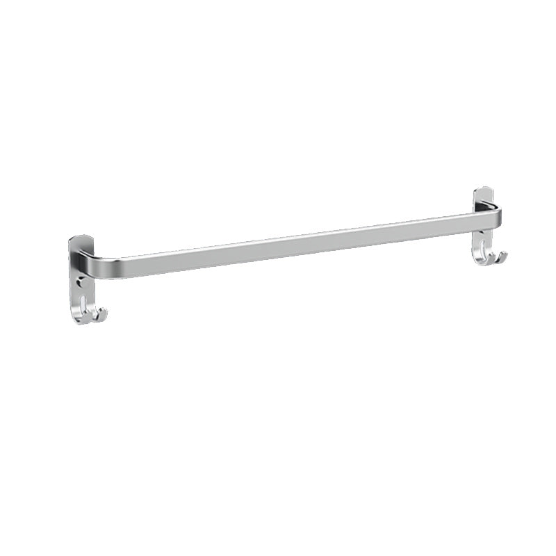 7 Piece Bathroom Accessory Set Modern Aluminum Bathroom Set in Silver