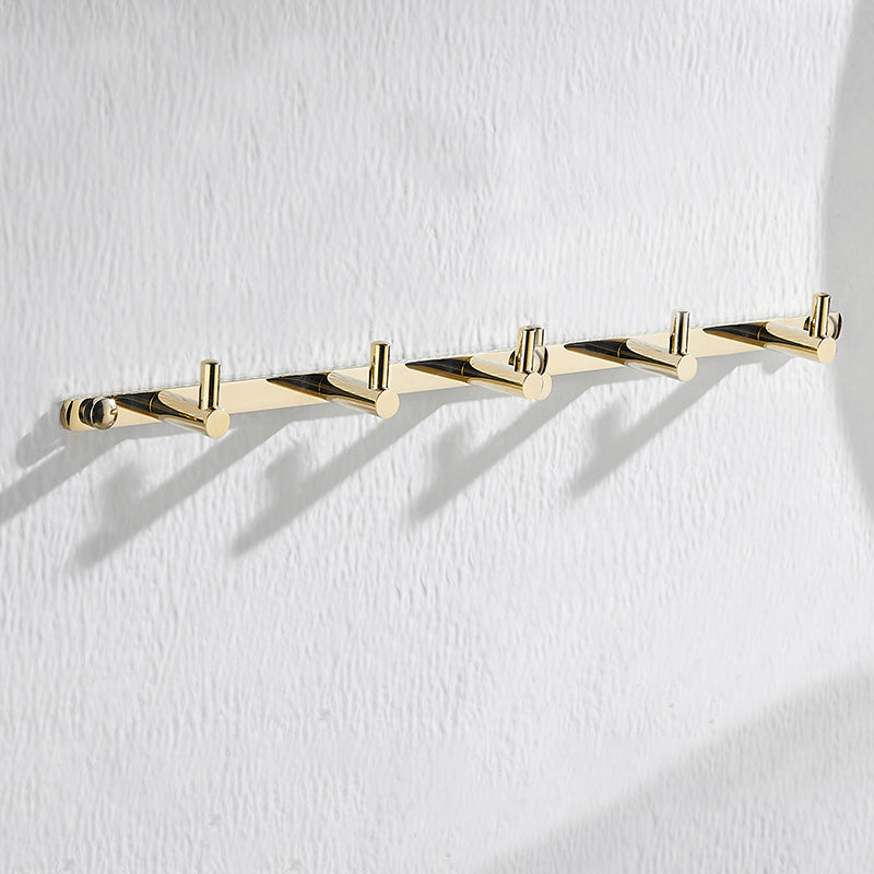 4 Piece Traditional Bathroom Accessory Set Brass Bathroom Set in Matte Gold
