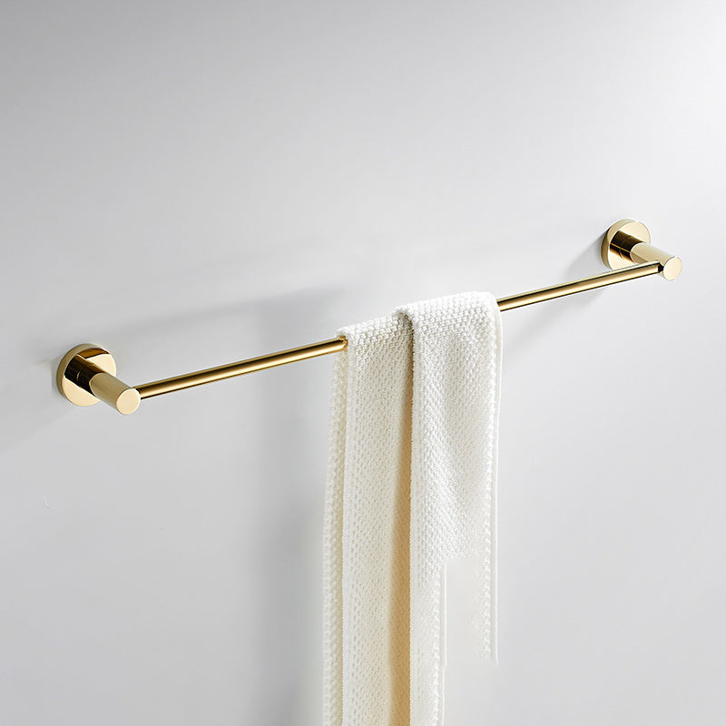4 Piece Traditional Bathroom Accessory Set Brass Bathroom Set in Matte Gold