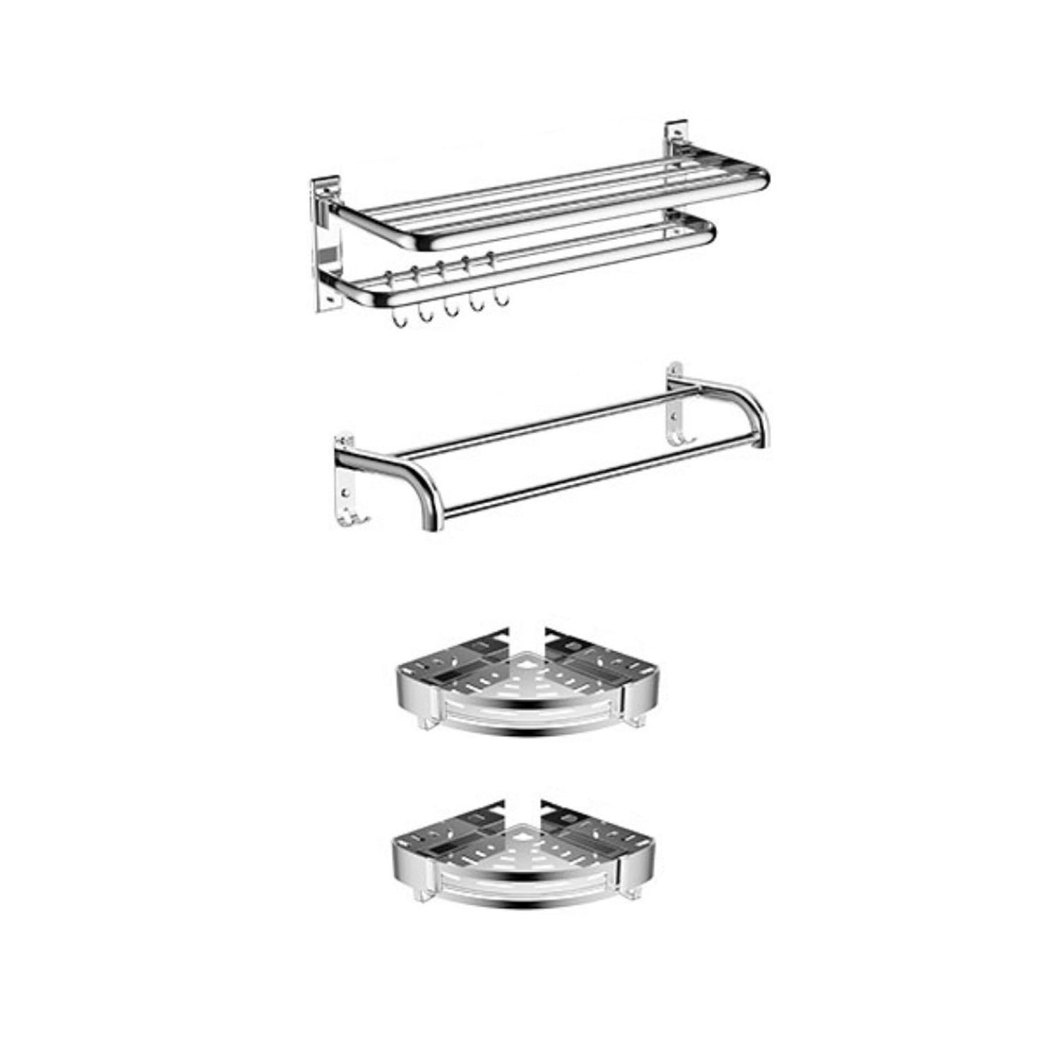 Modern Bathroom Accessory as Individualor as a Set Polished Chrome Bathroom Set