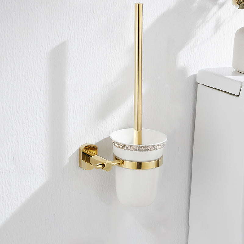 2 Piece Metal Bathroom Accessory Set Traditional Toilet Brush and Holder Set
