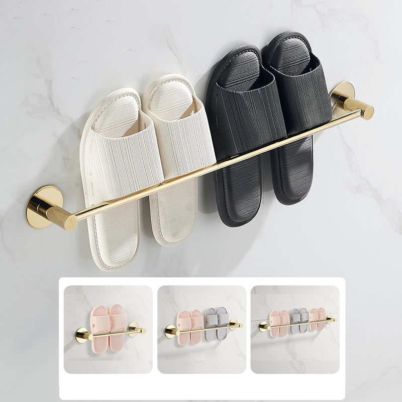 2 Piece Bathroom Hardware Set Modern Stainless-steel Slipper Rack