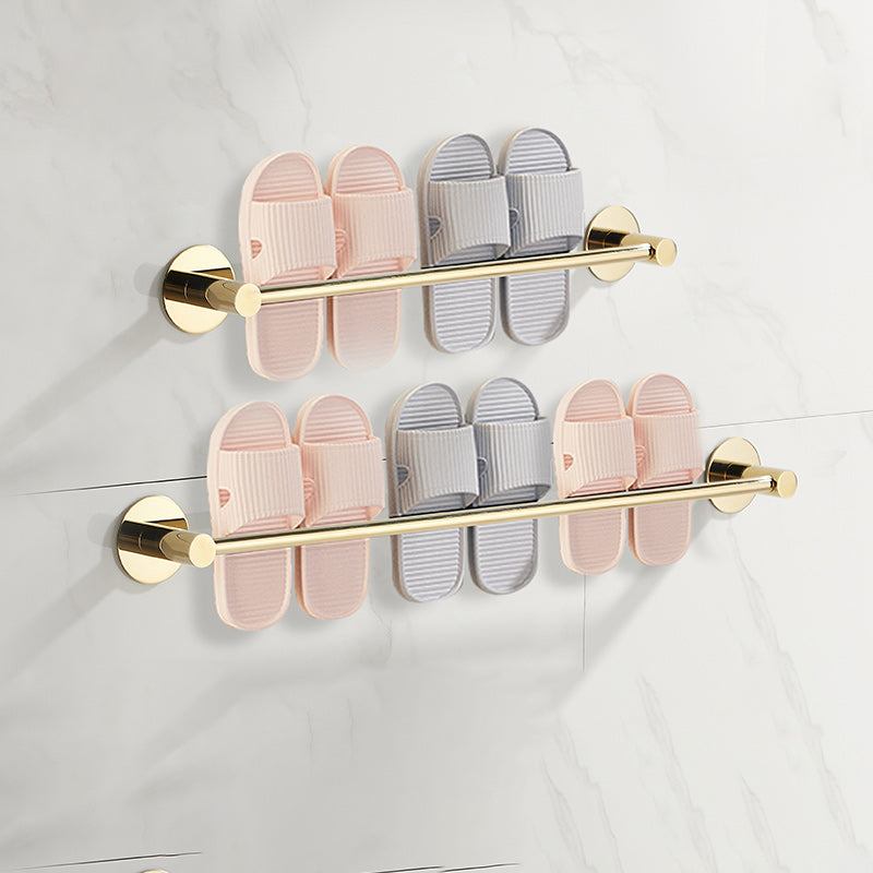 2 Piece Bathroom Hardware Set Modern Stainless-steel Slipper Rack