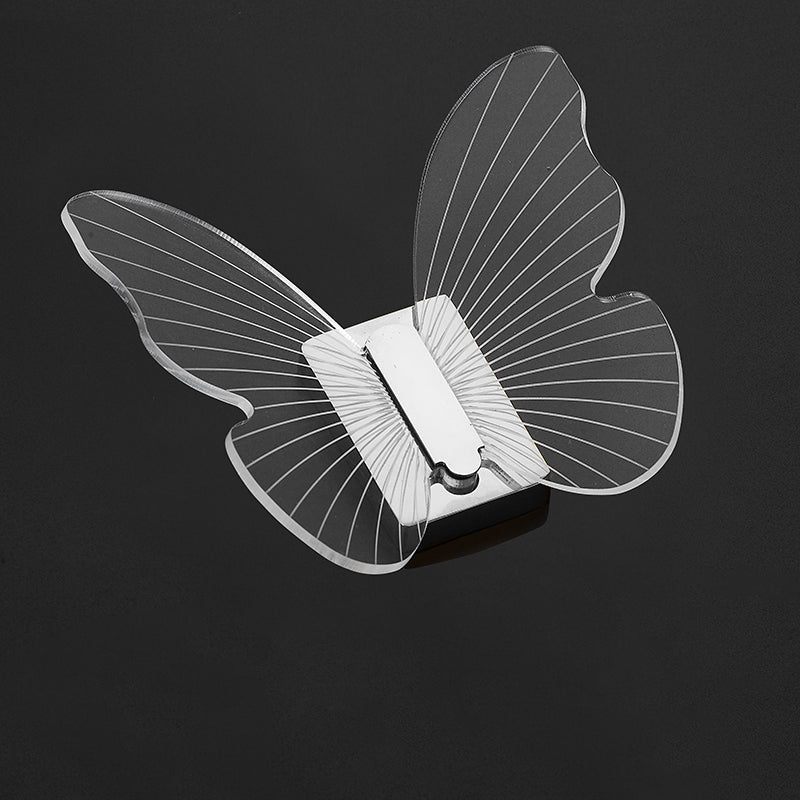 Modern Brass Bathroom Accessory Set Acrylic Butterfly Themed Robe Hooks
