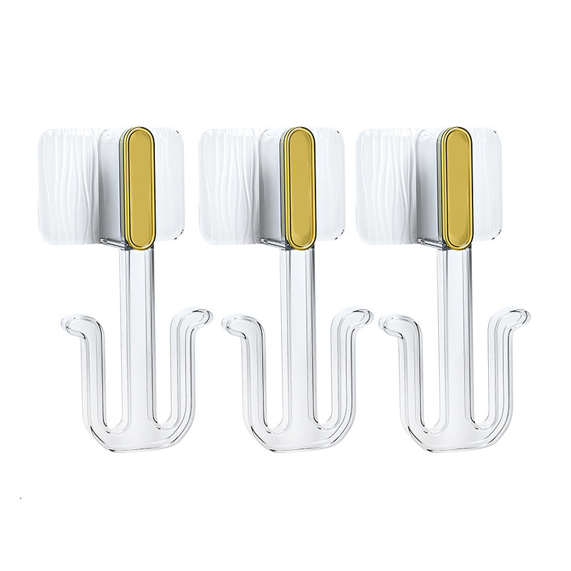 5 Piece Bathroom Hardware Set 6.29" Tall Robe Hooks in Modern Style