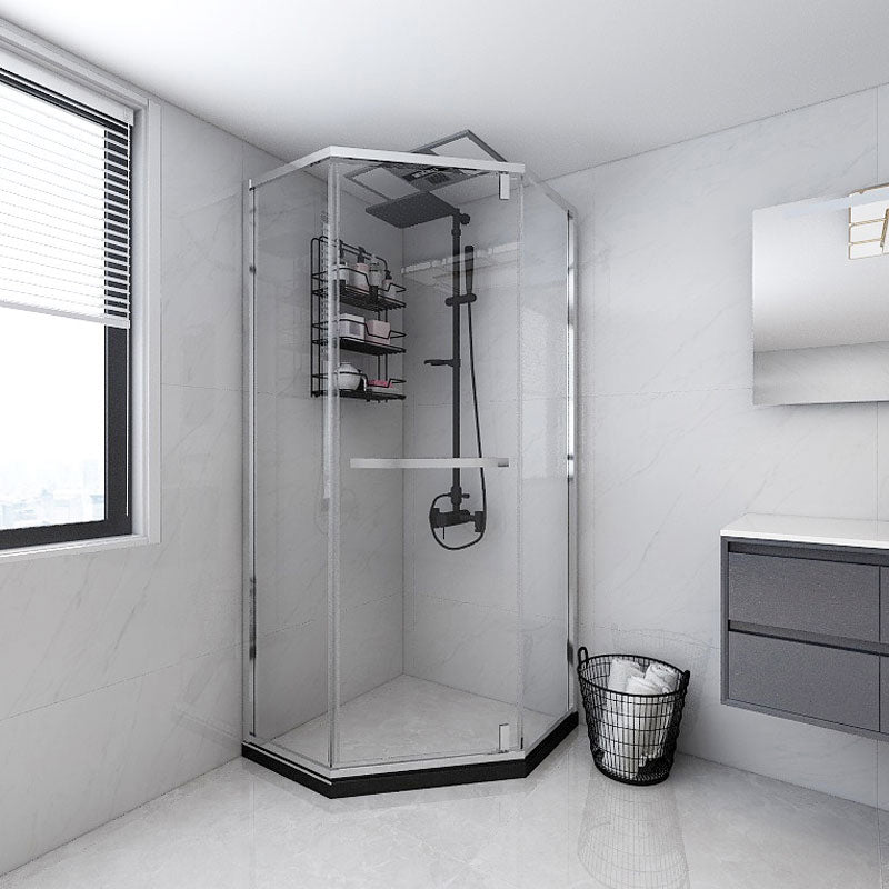 Neo-Angle 304 Stainless Steel Shower Enclosure with Single Door Handle