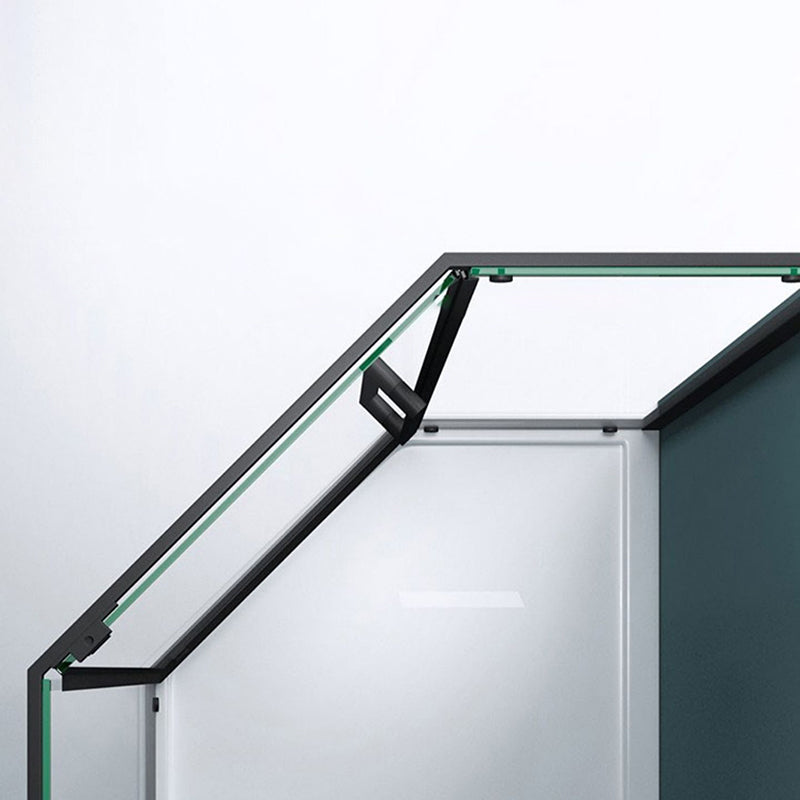 Neo-Angle 304 Stainless Steel Shower Enclosure with Single Door Handle