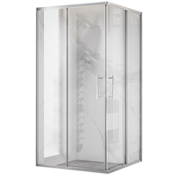 Double Sliding Shower Enclosure Framed Clear Tempered Glass Shower Enclosure