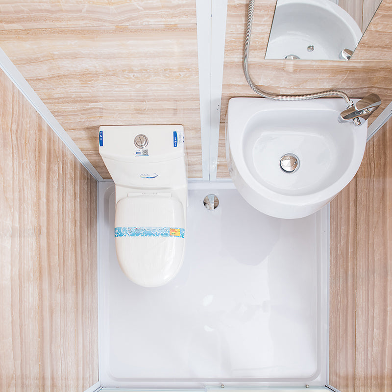 Single Sliding Shower Stall Rectangle Shower Stall with Towel Bar