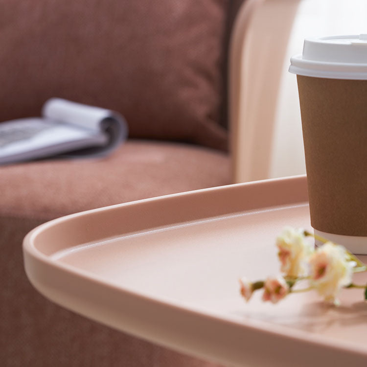 Pedestal Square Accent Side Table Tray Top Side End Snack Table