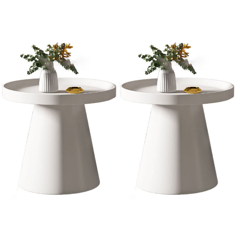 Metal Accent Side Table Table Pedestal Tray Top Side End Snack Table