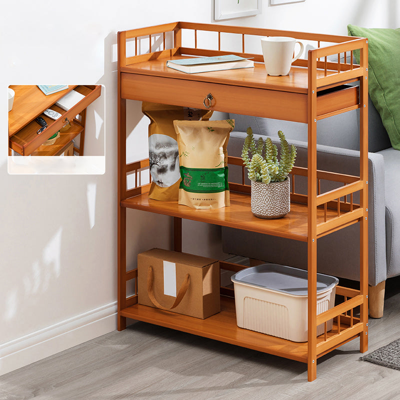 11" Wide Contemporary Corner Table Rectangular Accent Side Table with Storage