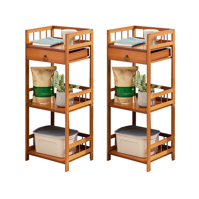 11" Wide Contemporary Corner Table Rectangular Accent Side Table with Storage