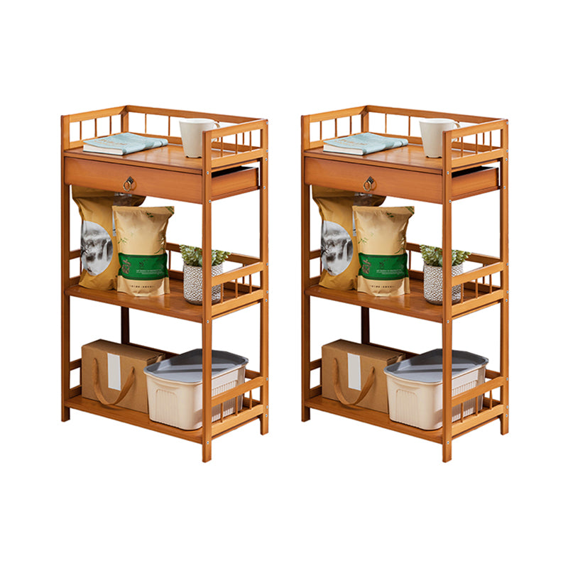 11" Wide Contemporary Corner Table Rectangular Accent Side Table with Storage